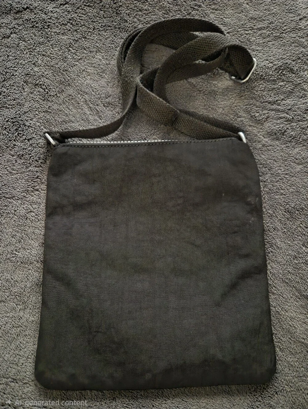 Kipling Black Compact Crossbody Messenger Bag